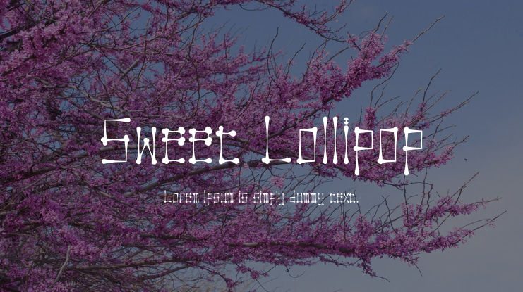 Sweet Lollipop Font