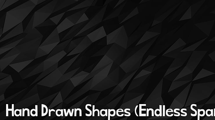 Hand Drawn Shapes (Endless Span Font