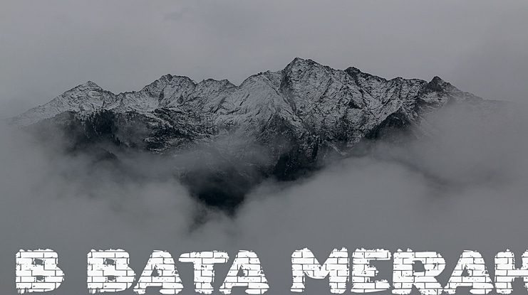 b Bata Merah Font