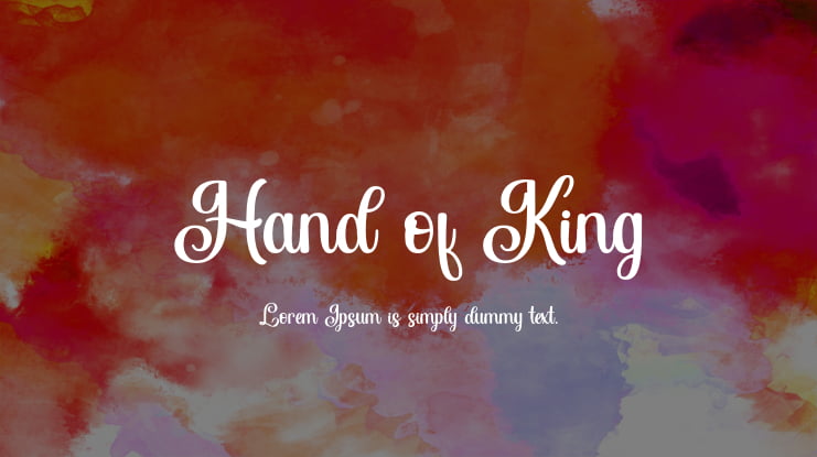 Hand of King Font