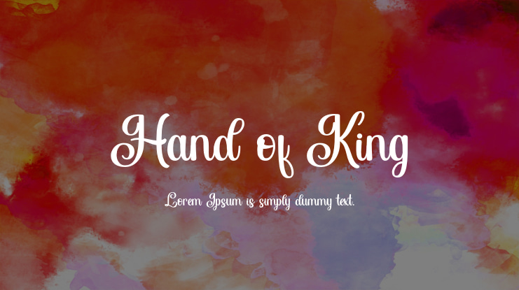 Hand of King Font