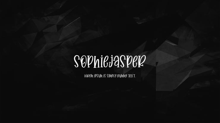 SophieJasper Font