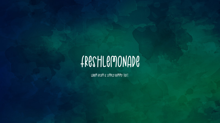 FreshLemonade Font