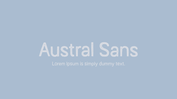 Austral Sans Font Family