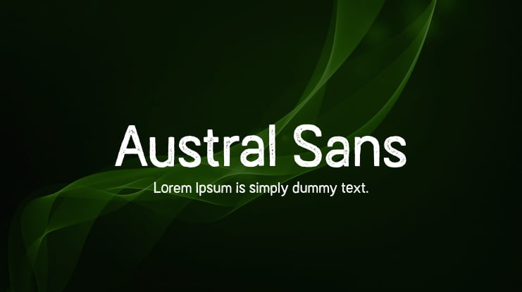 Austral Sans Font Family