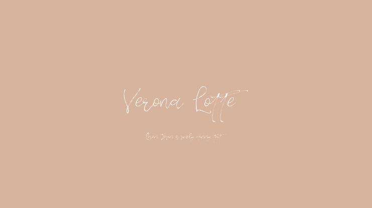Verona Lotte Font
