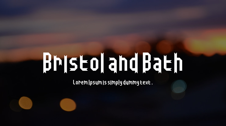 Bristol and Bath Font