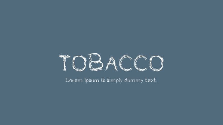 TOBACCO Font