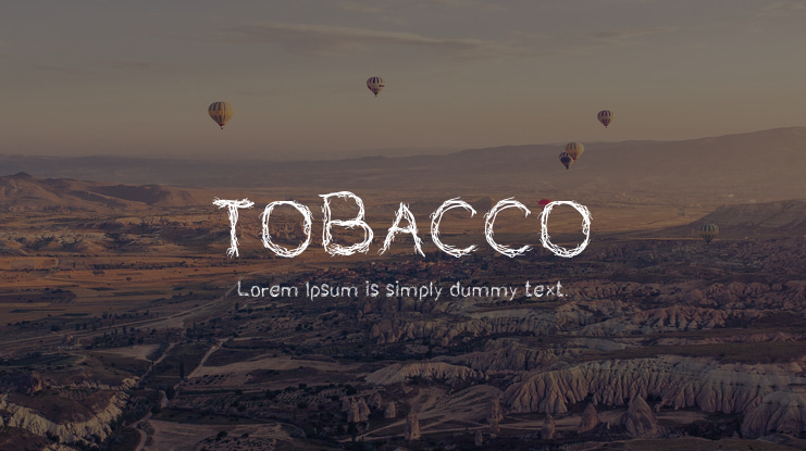 TOBACCO Font