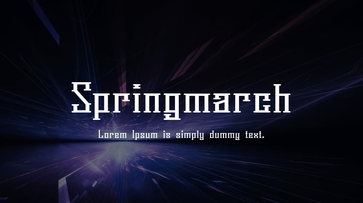 Springmarch Font