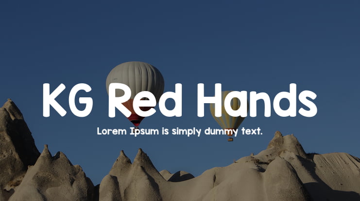 KG Red Hands Font Family