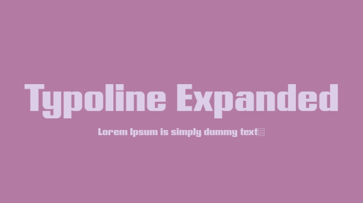 Typoline Expanded Font Family