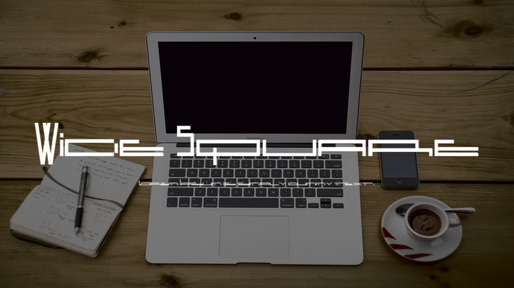 Wide Square Font