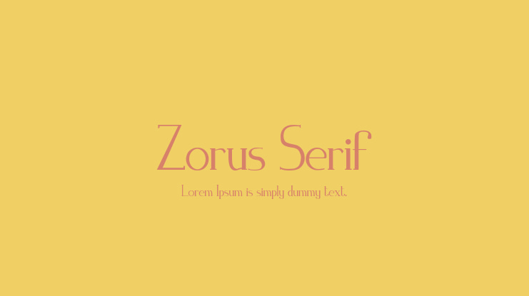 Zorus Serif Font Family