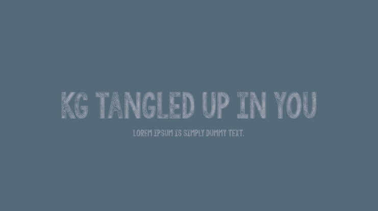 KG Tangled Up In You Font Family