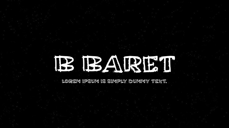 b Baret Font