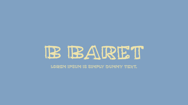 b Baret Font
