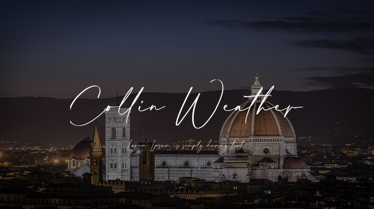 Collin Weather Font