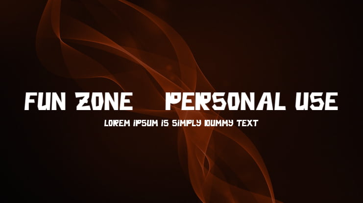 Fun Zone - Personal Use Font