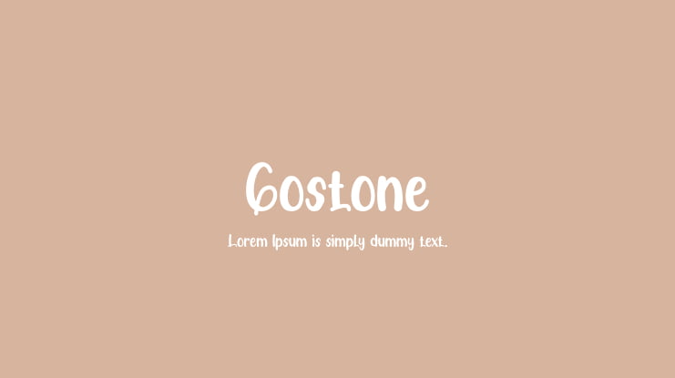 Gostone Font