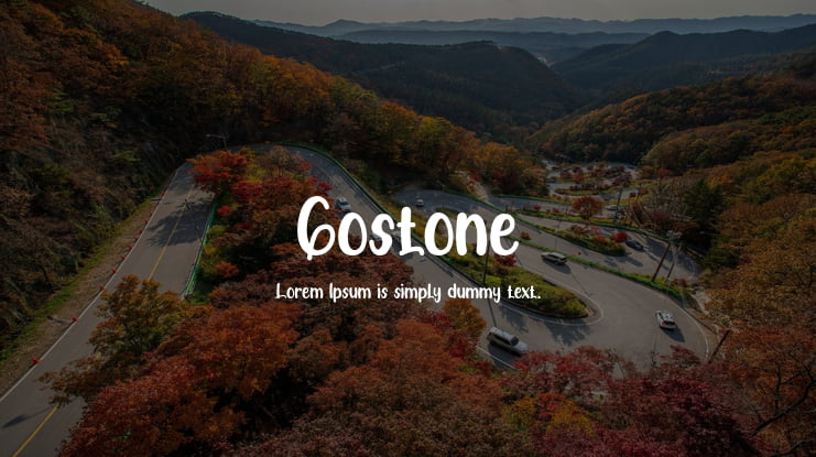 Gostone Font