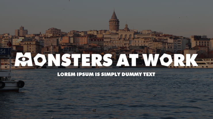 Monsters at Work Font