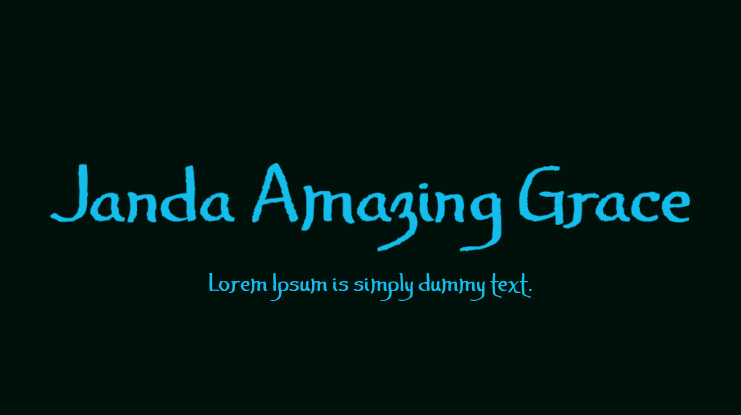 Janda Amazing Grace Font