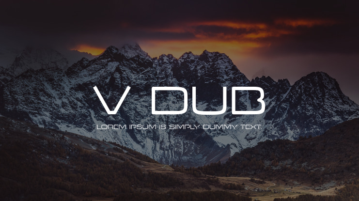 V Dub Font