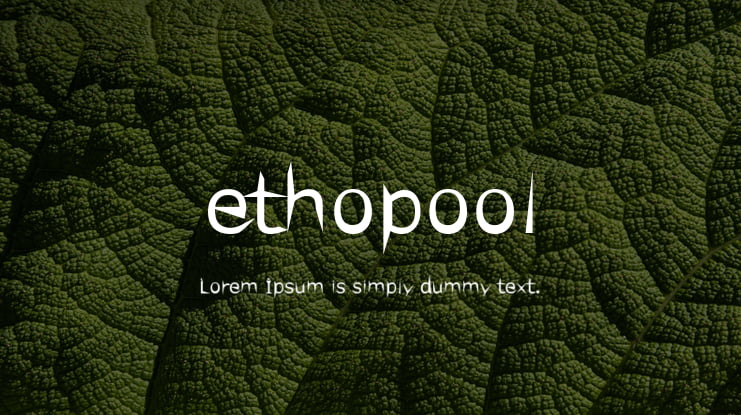 ethopool Font