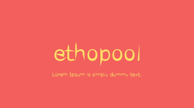 ethopool Font