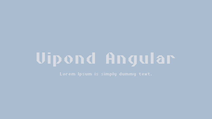 Vipond Angular Font
