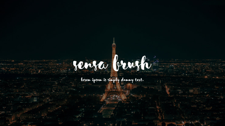 Sensa Brush Font Family