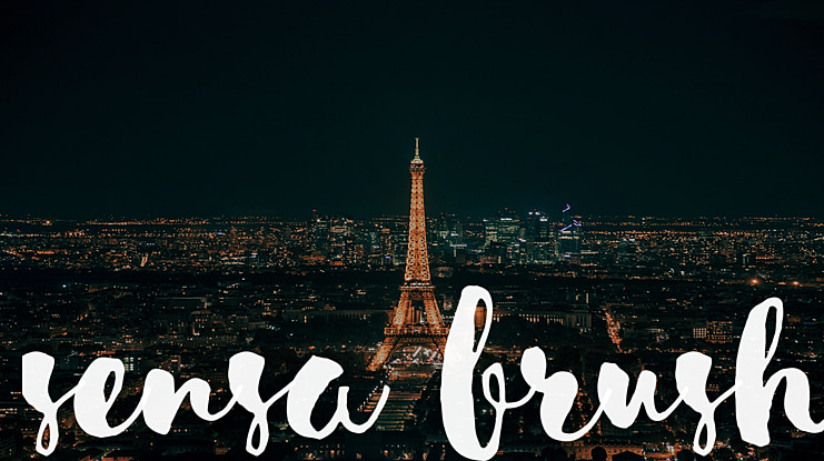 Sensa Brush Font Family