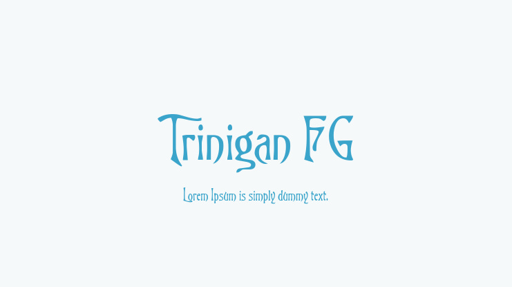 Trinigan FG Font