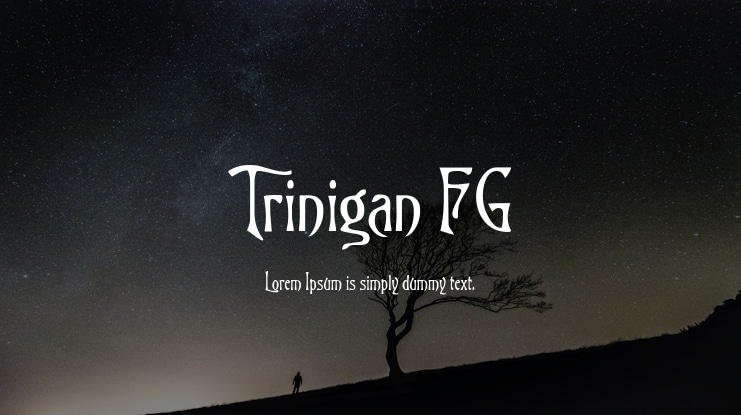 Trinigan FG Font