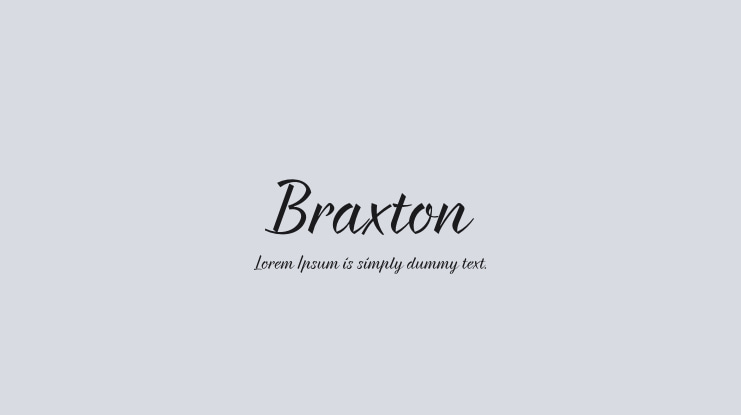 Braxton Font