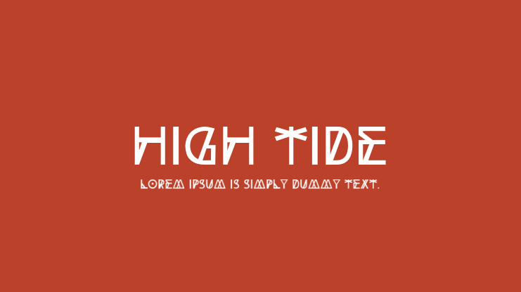 High Tide Font Family