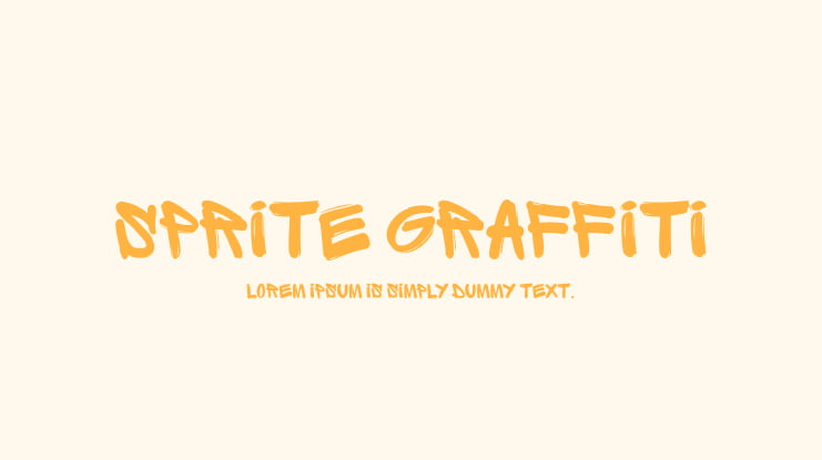 Sprite Graffiti Font Family