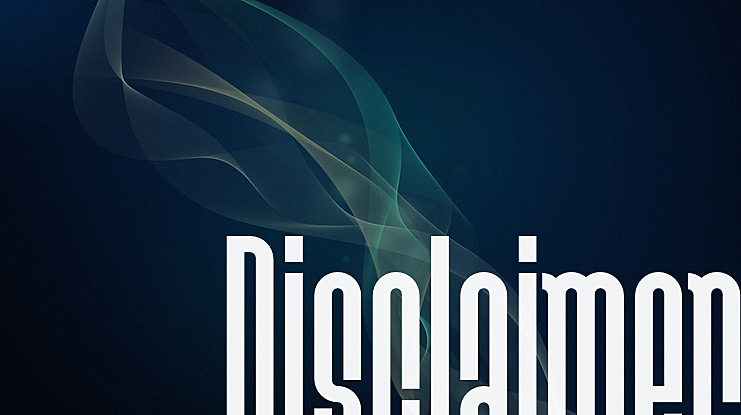 Disclaimer Font Family