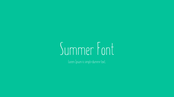 Summer Font