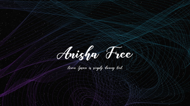 Anisha Free Font