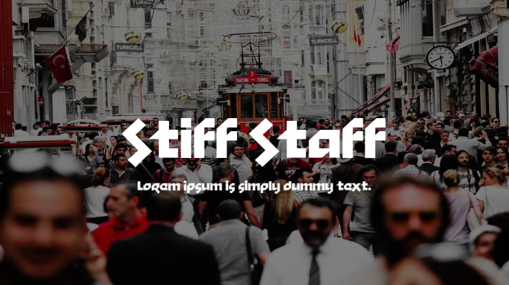 Stiff Staff Font