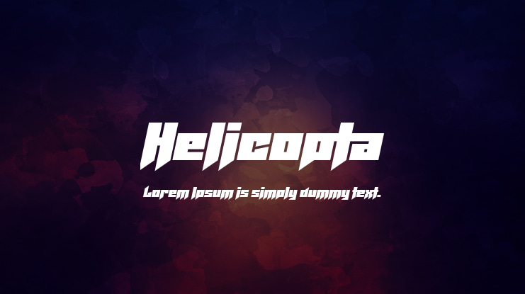 Helicopta Font