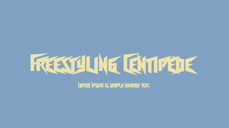 Freestyling Centipede Font
