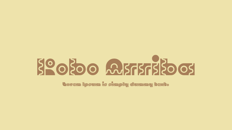 Robo Arriba Font