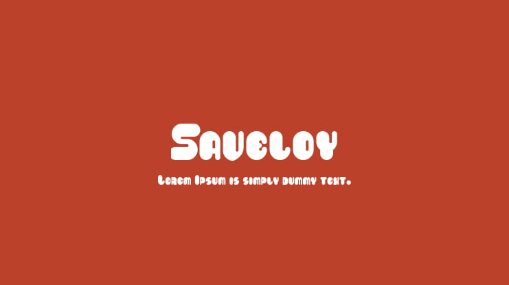 Saveloy Font