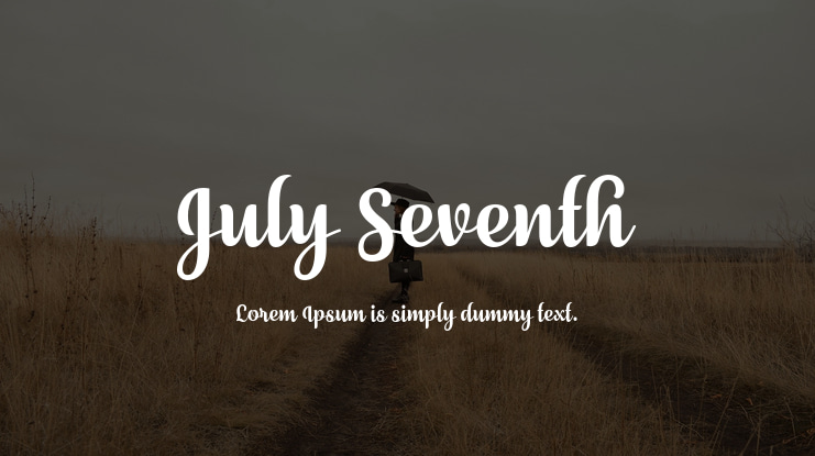 July Seventh Font