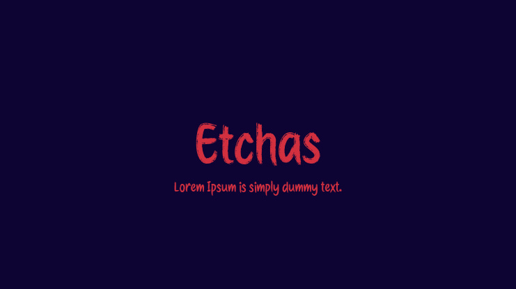Etchas Font Family