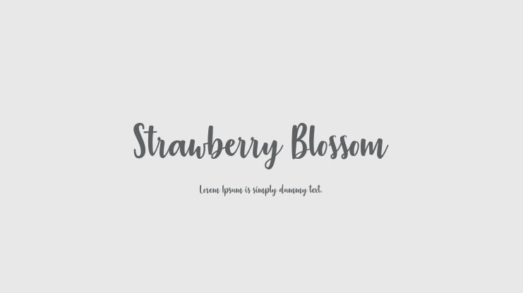 Strawberry Blossom Font