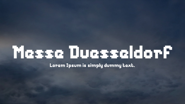 Messe Duesseldorf Font